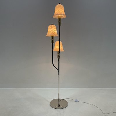 Italian Chrome & Murano Glass Magic Mushrooms Floor Lamp, 1970s-TZ-1436892