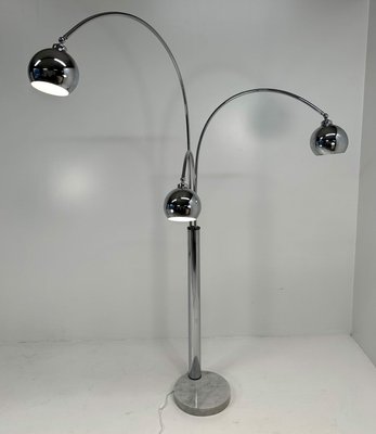 Italian Chromed Floor Lamp by Reggiani, 1970s-FF-2021840