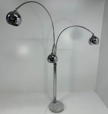 Italian Chromed Floor Lamp by Reggiani, 1970s-FF-2021840