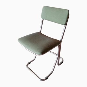 Italian Chromed Steel Desk Chair, 1960s-RAQ-566819