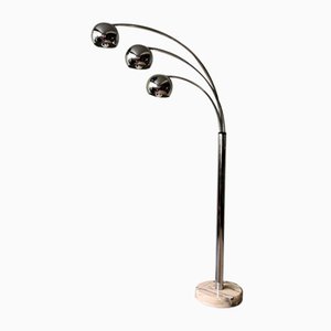 Italian Chromed Steel Floor Lamp with Three Arms attributed to Goffredo Reggiani, 1970s-SBP-1819483