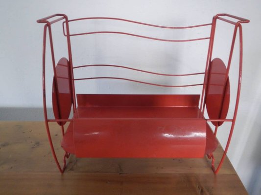 Italian Coca Cola Magazine Rack, 1970s-WWQ-829819