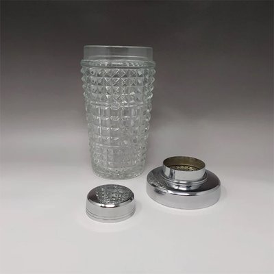 Italian Cocktail Shaker in Cut Crystal, 1960s-QGR-1386842