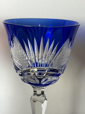 Italian Colored Crystal Glasses, 1950s, Set of 6-YST-1777153