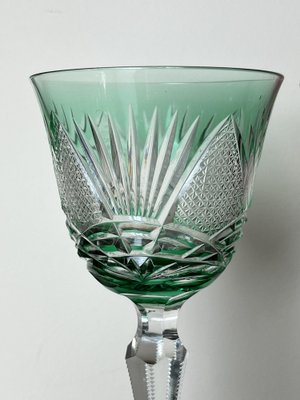 Italian Colored Crystal Glasses, 1950s, Set of 6-YST-1777153