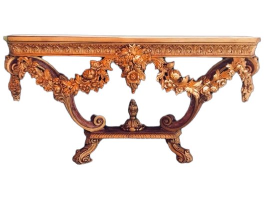 Italian Console Table with Carved Gilt Wood-TCS-1319770