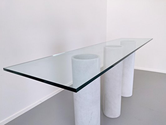 Italian Console with Glass Top-FGA-923654