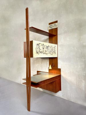 Italian Corner Desk in Mahogany by Paolo Buffa for La Permanente Mobili Cantù, 1950-FQ-1452649