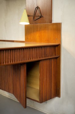 Italian Corner Desk in Mahogany by Paolo Buffa for La Permanente Mobili Cantù, 1950-FQ-1452649