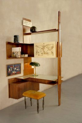 Italian Corner Desk in Mahogany by Paolo Buffa for La Permanente Mobili Cantù, 1950-FQ-1452649