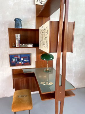 Italian Corner Desk in Mahogany by Paolo Buffa for La Permanente Mobili Cantù, 1950-FQ-1452649