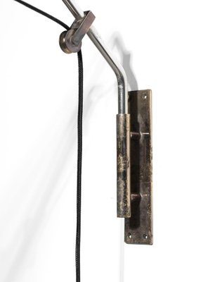 Italian Counterweight Wall Light in Brass and Metal attributed to Oluce, 1950s-YU-1808229