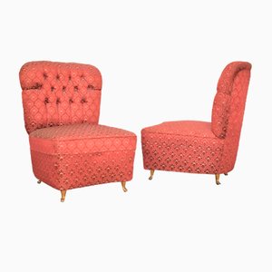 Italian Couple Chamber Lounge Chairs, 1950s, Set of 2-AOL-1333361