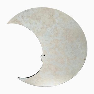 Italian Crescent Moon Wall Mirror, 1970s-LYQ-1171661