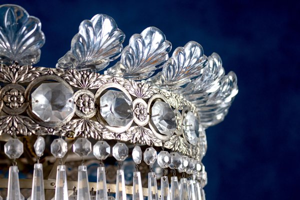 Italian Crystal Chandelier, 1940-MBH-1073779