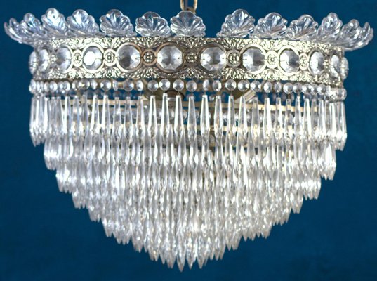 Italian Crystal Chandelier, 1940-MBH-1073779