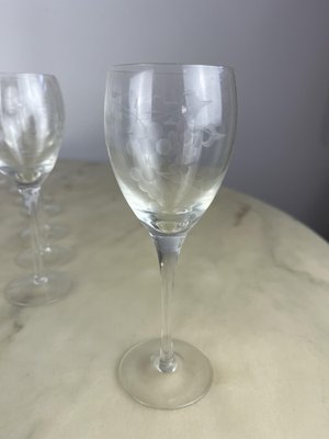 Italian Crystal Glasses, 1960s, Set of 35-YST-1777993