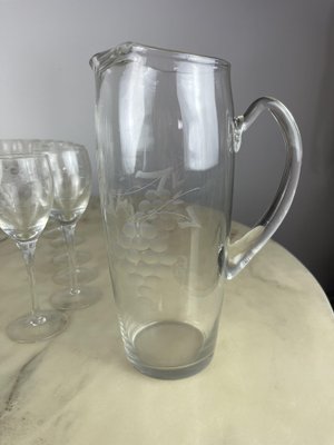 Italian Crystal Glasses, 1960s, Set of 35-YST-1777993