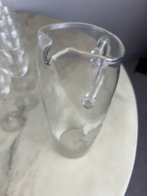 Italian Crystal Glasses, 1960s, Set of 35-YST-1777993