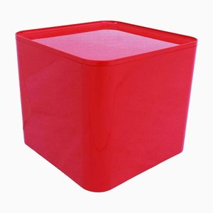 Italian Cube Pouf with Dime Model Cushion by Marcello Siard for Longato, 1960s-WF-1450953