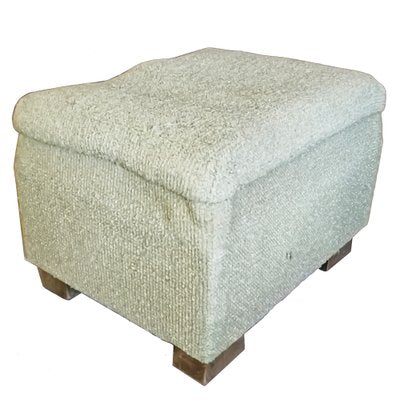 Italian Cubic Wooden Ottoman, 1920s-RAQ-621503