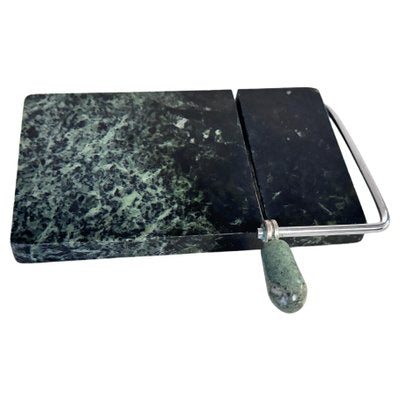 Italian Dark Green Verdi Marble Butter Cutting Board, 20th Century-UR-1806487