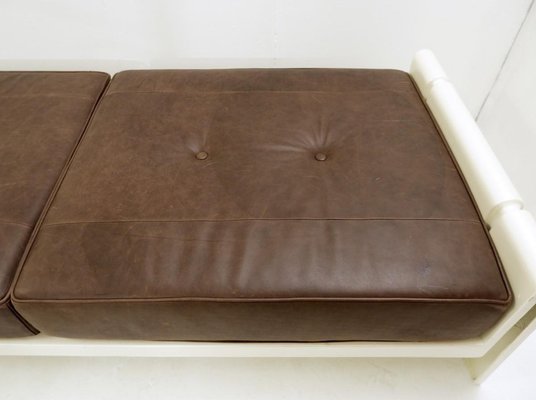 Italian Daybed in Leather and Fiberglass by Rodolfo Bonetto, 1969-JG-1239345