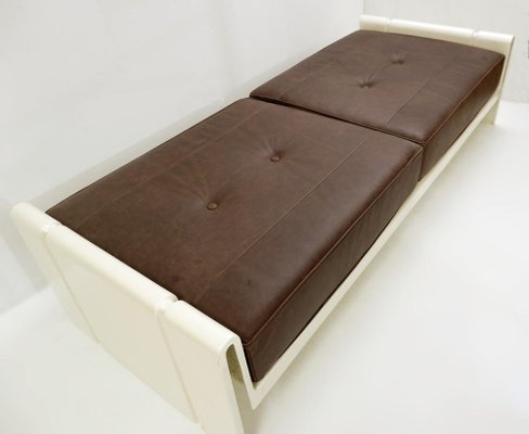 Italian Daybed in Leather and Fiberglass by Rodolfo Bonetto, 1969-JG-1239345