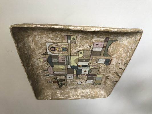 Italian Decorative Ceramic Tray by Ulisse Pagliari, 1964-CC-1410969