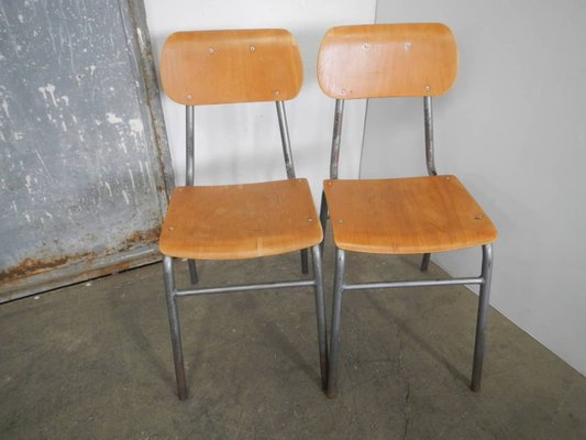 Italian Desk Chairs, 1950s, Set of 2-WWQ-884747