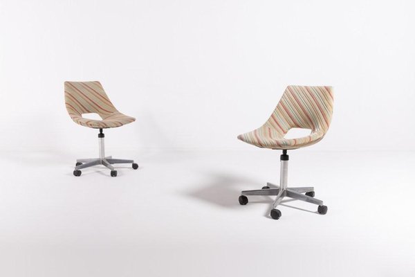 Italian Desk Chairs by Augusto Bozzi for Saporiti, 1970s, Set of 2-KMC-1346237