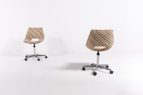 Italian Desk Chairs by Augusto Bozzi for Saporiti, 1970s, Set of 2-KMC-1346237