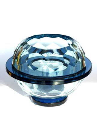 Italian Diamond Glass Bowl, 1960s-KGD-703622