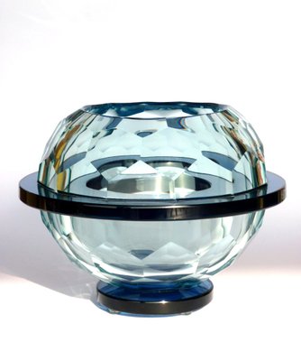 Italian Diamond Glass Bowl, 1960s-KGD-703622