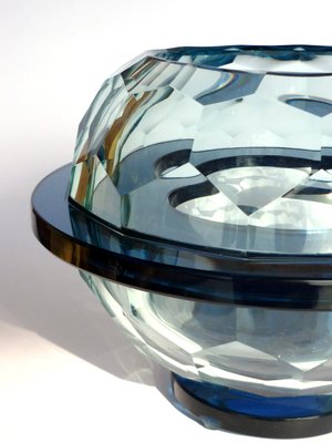 Italian Diamond Glass Bowl, 1960s-KGD-703622