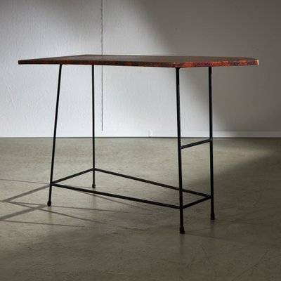 Italian Diamond-Shaped Side Table with Pattern, 1970s-UVT-1822050