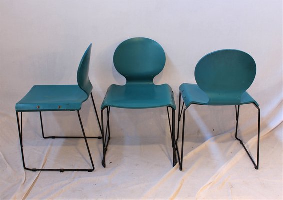 Italian Dining Chairs, 1970s, Set of 3-HZ-541034