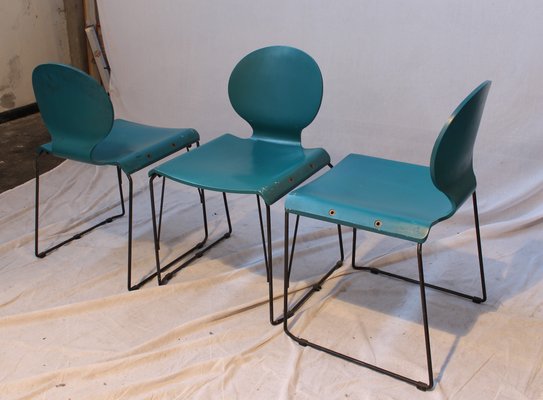 Italian Dining Chairs, 1970s, Set of 3-HZ-541034