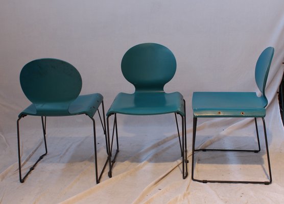 Italian Dining Chairs, 1970s, Set of 3-HZ-541034