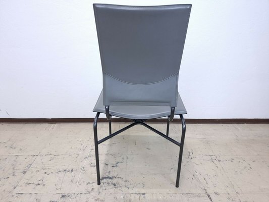 Italian Dining Chairs in Leather by Matteo Grassi, Set of 6-BVM-1397505