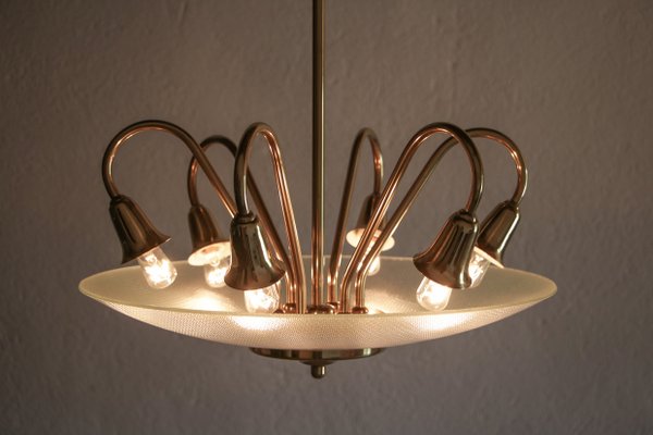 Italian Disc Ceiling Lamp Attributed to Pietro Chiesa, 1950s-MTX-959798