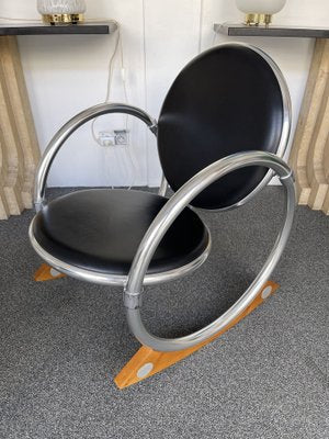 Italian Dondolo Rocking Chair by Verner Panton for Ycami, 1990s-FUE-1442134