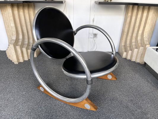 Italian Dondolo Rocking Chair by Verner Panton for Ycami, 1990s-FUE-1442134