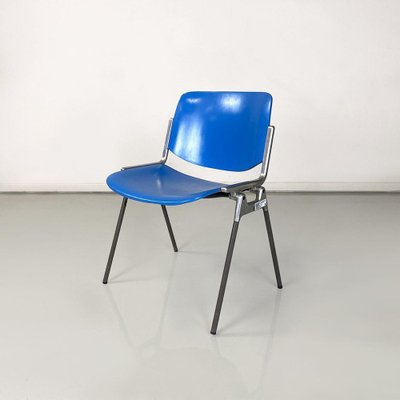 Italian DSC Chairs in Beech and Metal attributed to Giancarlo Piretti for Castelli / Anonima Castelli, 1965, Set of 4-GDD-1761421