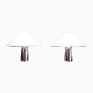 Italian Elpis Mushroom Table Lamps from Guzzini, 1970s, Set of 2-GCG-1813543