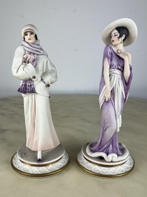 Italian Figurines by Capodimonte for Sandro Maggioni, 1983, Set of 2-YST-1785525