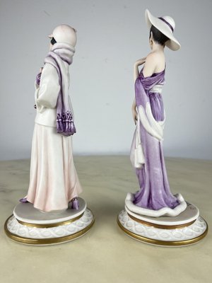 Italian Figurines by Capodimonte for Sandro Maggioni, 1983, Set of 2-YST-1785525