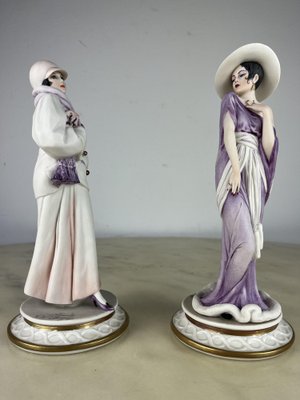 Italian Figurines by Capodimonte for Sandro Maggioni, 1983, Set of 2-YST-1785525