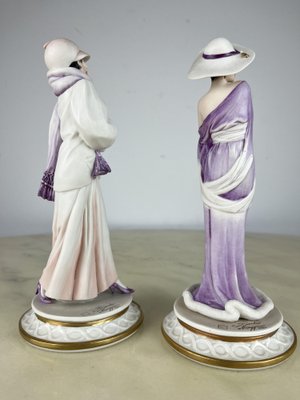 Italian Figurines by Capodimonte for Sandro Maggioni, 1983, Set of 2-YST-1785525