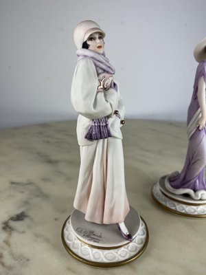 Italian Figurines by Capodimonte for Sandro Maggioni, 1983, Set of 2-YST-1785525